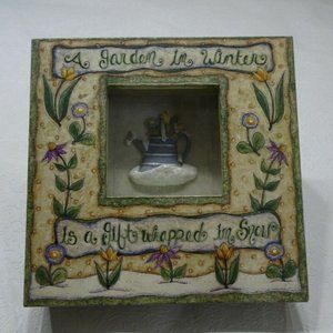 A Garden in Winter Shadow Box Frame